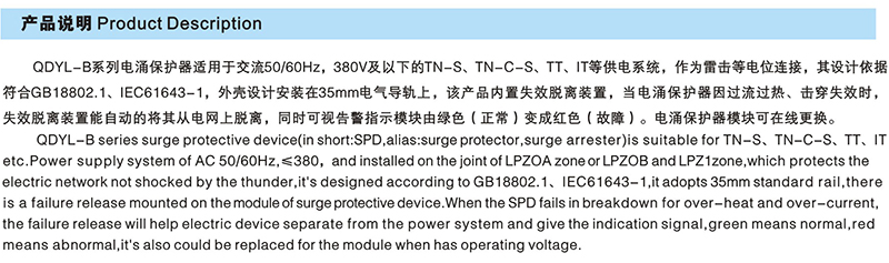 QDYL-B-系列电涌保护器（SPD）